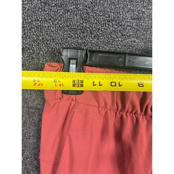 Lululemon On The Fly 7/8 Pants Womens Size 4 Red Dust Travel Woven Drawstring - Picture 6 of 7